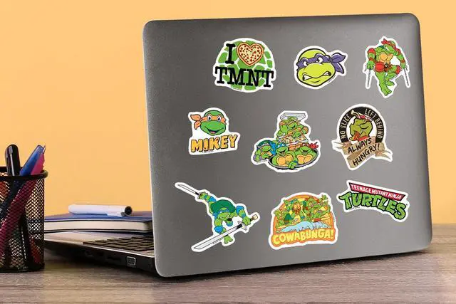 Alt view image 5 of 6 - TMNT Teenage Mutant Ninja Turtles 50CT Sticker, Indoor/Outdoor, Set of 50