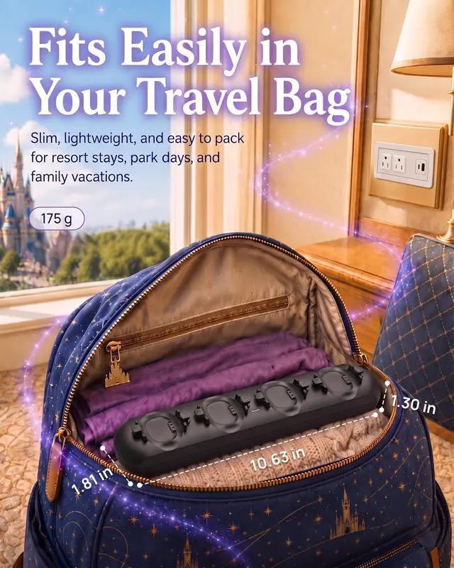 Alt view image 4 of 7 - Magic Band+Charging Station for Disney Magic Band Plus, Charges 4 Bands | 90-Min Full Charge, No More Taking Turns To Charge, Portable USB-C Magic Band+ Charging Dock, for Disneyland Trip Essentials