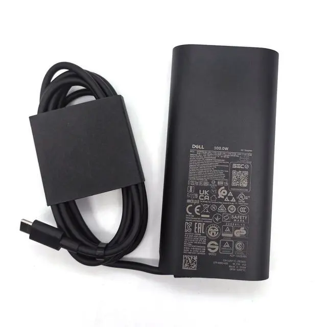 Alt view image 4 of 7 - 100W Laptop Charger USB C Type C GAN AC Adapter, XPS 14 9440 AC Charger, Latitude 9440 AC Adapter, Black, DA100PM220