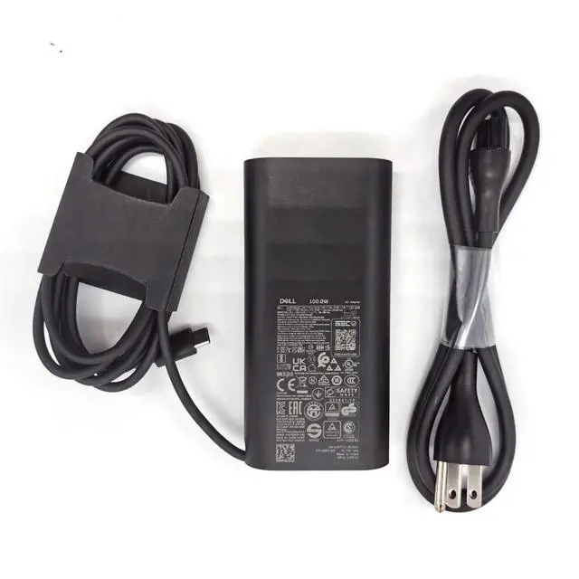 Alt view image 7 of 7 - 100W Laptop Charger USB C Type C GAN AC Adapter, XPS 14 9440 AC Charger, Latitude 9440 AC Adapter, Black, DA100PM220