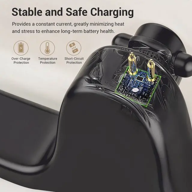 Alt view image 5 of 7 - Charging Station for Meta Ray-Ban Glasses (Gen 1 2), Compatible with Wayfarer, Skyler, Headliner & Oakley Meta HSTN with LED Indicator, Slate