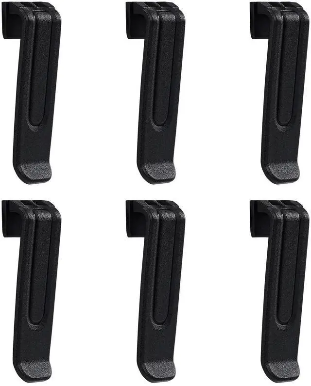 Main image of RT68 Walkie Talkie Belt Clips, 6 Pack | Belt Clip Only Compatible with RT68 2 Way Radio, Lightweight, Replacement Clips