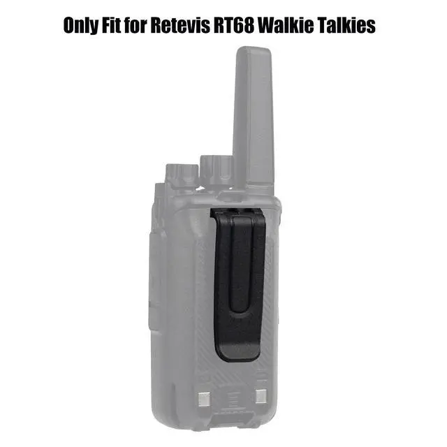 Alt view image 2 of 7 - RT68 Walkie Talkie Belt Clips, 6 Pack | Belt Clip Only Compatible with RT68 2 Way Radio, Lightweight, Replacement Clips