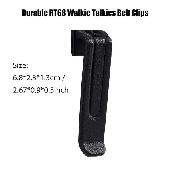 Alt view image 3 of 7 - RT68 Walkie Talkie Belt Clips, 6 Pack | Belt Clip Only Compatible with RT68 2 Way Radio, Lightweight, Replacement Clips