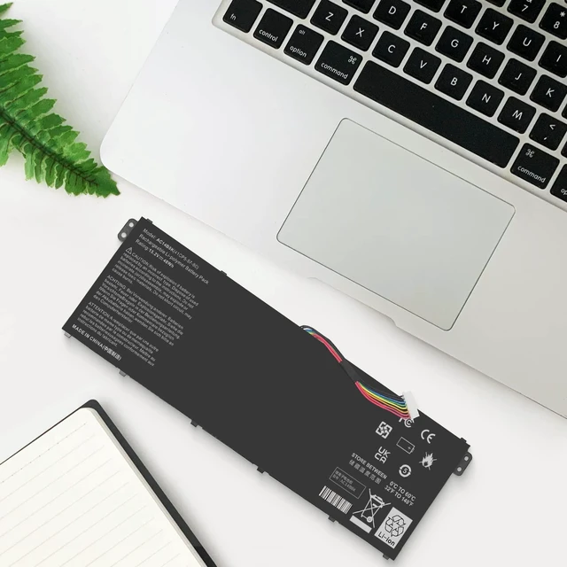 Alt view image 7 of 7 - AC14B8K Laptop Battery for Acer Aspire R3-131T R5-471T R5-571T R5-571TG E3-111 E3-112 ES1-511 ES1-512 ES1-531 ES1-520 ES1-111M R7-371T R7-372T V3-111 fits KT.0040G.004, KT0030G.004, 3ICP5/57/80
