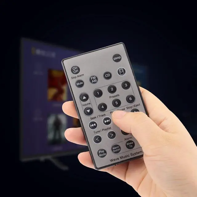 Alt view image 3 of 7 - Replacement Remote Control for Bose Wave Sound Touch Music Radio System I II III IV - Without Battery Silver Color