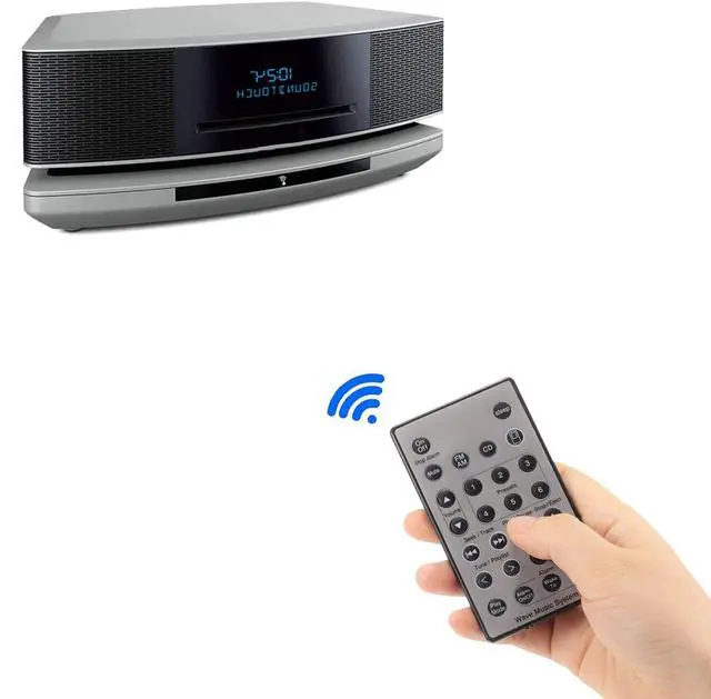 Alt view image 5 of 7 - Replacement Remote Control for Bose Wave Sound Touch Music Radio System I II III IV - Without Battery Silver Color