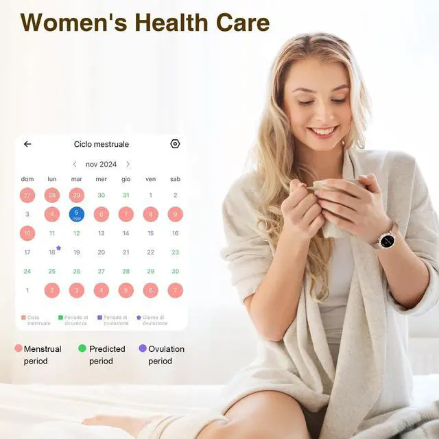 Alt view image 6 of 7 - Smart Watches for Women (Answer/Make Calls),1.19" AMOLED Slim, Rose Gold | Smartwatch with Heart Rate/Sleep Monitor,120+ Sport Modes Fitness Tracker with Bluetooth for iOS/Android