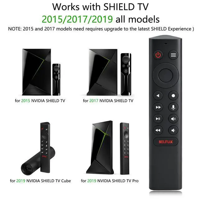 Alt view image 2 of 7 - P3700 Shield Voice Remote Control New Replacement Compatible with NVIDIA Shield TV and NVIDIA Shield TV Pro Streaming Media Player 2015/2017/2019 All Models