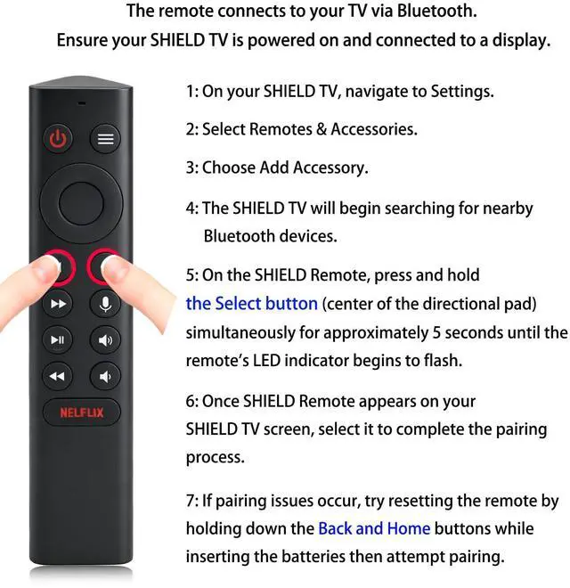 Alt view image 3 of 7 - P3700 Shield Voice Remote Control New Replacement Compatible with NVIDIA Shield TV and NVIDIA Shield TV Pro Streaming Media Player 2015/2017/2019 All Models