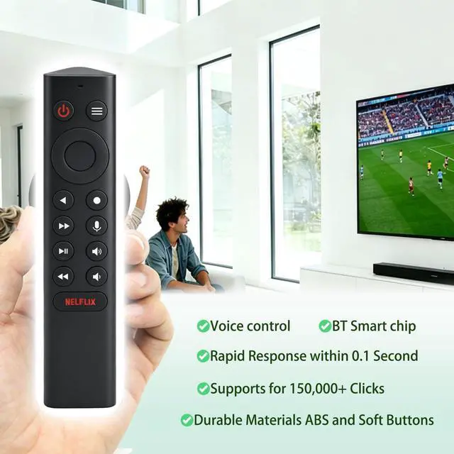 Alt view image 5 of 7 - P3700 Shield Voice Remote Control New Replacement Compatible with NVIDIA Shield TV and NVIDIA Shield TV Pro Streaming Media Player 2015/2017/2019 All Models