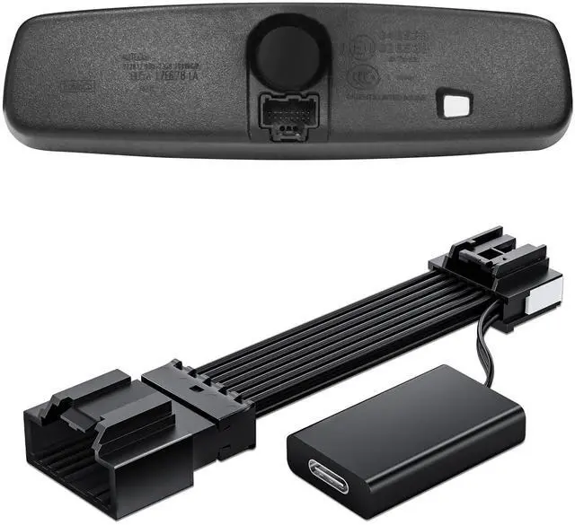 Main image of Dashcam Power Adapter Custom for Ford 16 Pin (Model A) for F150/F250/F350 Explorer Bronco and etc,Hide The Wires,GPS Radar Mirror Camera Dash Cam Adapte,Connects to Rearview Mirror(Exposed)