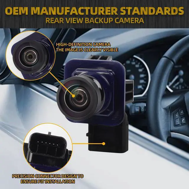 Alt view image 6 of 7 - Rear View Park Assist Backup Camera Replacement Compatible with Ford Edge 2011-2015 Lincoln MKX 2011-2013 Replaces# BT4Z-19G490-B