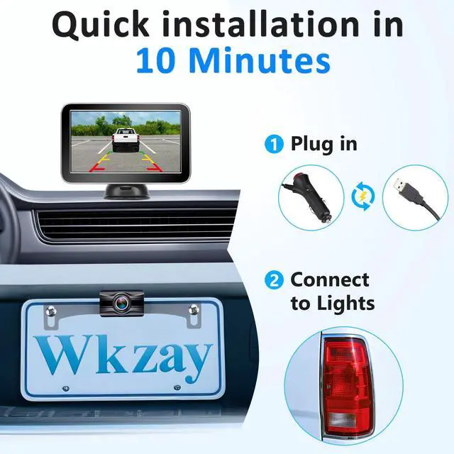 Alt view image 3 of 7 - Wireless Backup Camera for Truck, Rear View Camera for Pickup, 7" Monitor | Clear Night Vision, 12-Mins Easy Install for Truck & RV Owners, for Towing Campers, Trailers and 5th Wheels