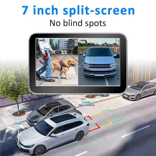 Alt view image 4 of 7 - Wireless Backup Camera for Truck, Rear View Camera for Pickup, 7" Monitor | Clear Night Vision, 12-Mins Easy Install for Truck & RV Owners, for Towing Campers, Trailers and 5th Wheels