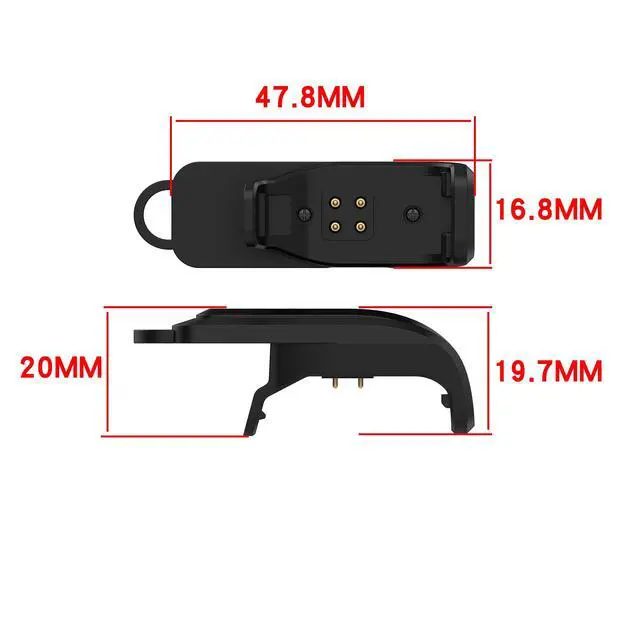 Alt view image 2 of 6 - 2Pack Charging Clip Compatible with Garmin Alpha TT 25 TT25 Dog Training Collar Charger Adapter