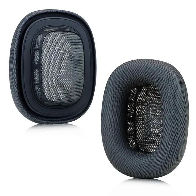 Alt view image 2 of 7 - Ear Cushions for Apple AirPods Max Headphones, Protein Leather Earpads Replacement Covers Cups Pads with Sofer Memory Foam and Magnet(Black)