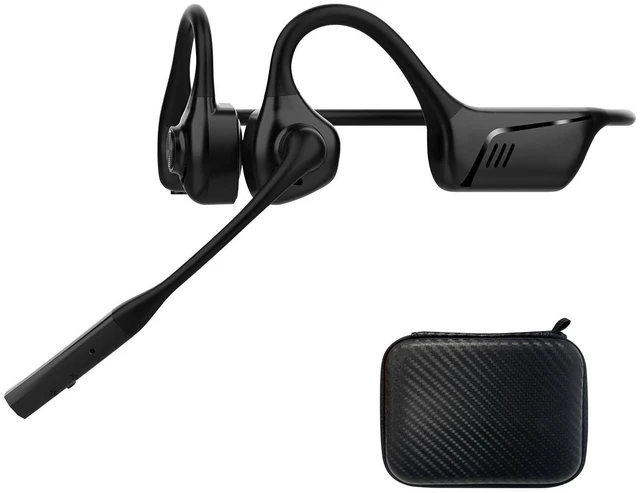 Main image of Open-Ear Bluetooth Wireless Trucker Headset with Microphone | Bluetooth Headphones with Noise Cancelling Mic, Wireless Headset with Mic for Work, Workout, Driving, Call