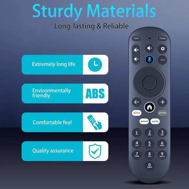 Alt view image 4 of 7 - Replacement Voice Remote Control for Element Xumo TV Stream Box | Compatible with Element 4K UHD HDR Xumo TV E500AC65C E500AC43C E500AC55C E500AC50C E500AE98C E300AE24C E550AE55C E550AE75C