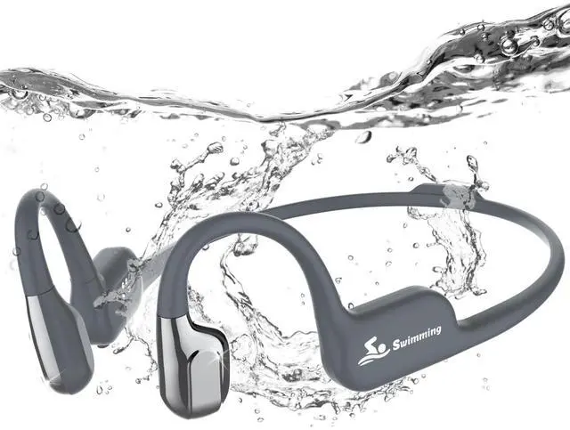Main image of Swimming Headphones, Bone Conduction Earbuds IP68 Waterproof Earbuds | 8G MP3 Player Swimming Earphones Underwater, Bluetooth 5.4 Open Ear Headphones for Swim Run Cycle Surf