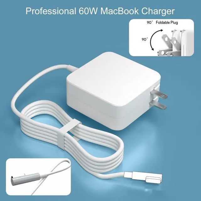 Alt view image 4 of 7 - 60W L-Tip Charger Compatible with Mac Book Pro 13" Before Mid 2012 | MagSafe 1 Charger Power Adapter for old Ma Book Pro 13" A1278 A1181 A1342 A1370 A1369 Before Mid 2012 Models