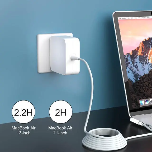 Alt view image 5 of 7 - 60W L-Tip Charger Compatible with Mac Book Pro 13" Before Mid 2012 | MagSafe 1 Charger Power Adapter for old Ma Book Pro 13" A1278 A1181 A1342 A1370 A1369 Before Mid 2012 Models