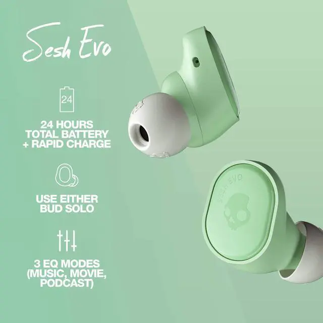 Alt view image 4 of 7 - Sesh Evo in-Ear Wireless Earbuds - Mint