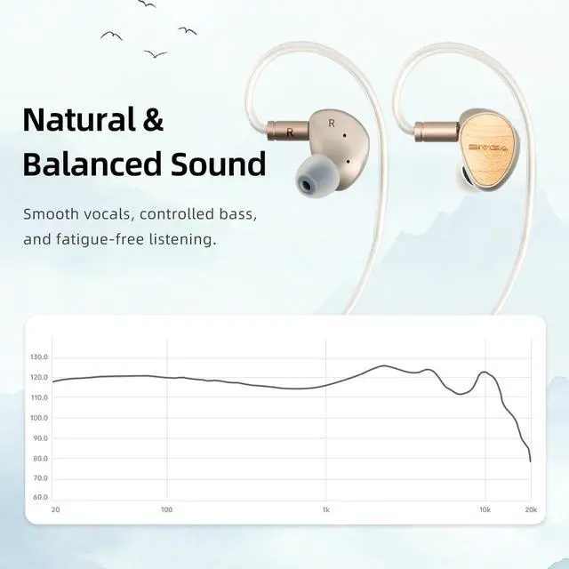 Alt view image 2 of 6 - Que Plated Beryllium Dynamic Diaphragm Wired Earbuds QUE | 10mm magnet dynamic driver, zinc alloy housing deliver pure, hi-fi sound quality