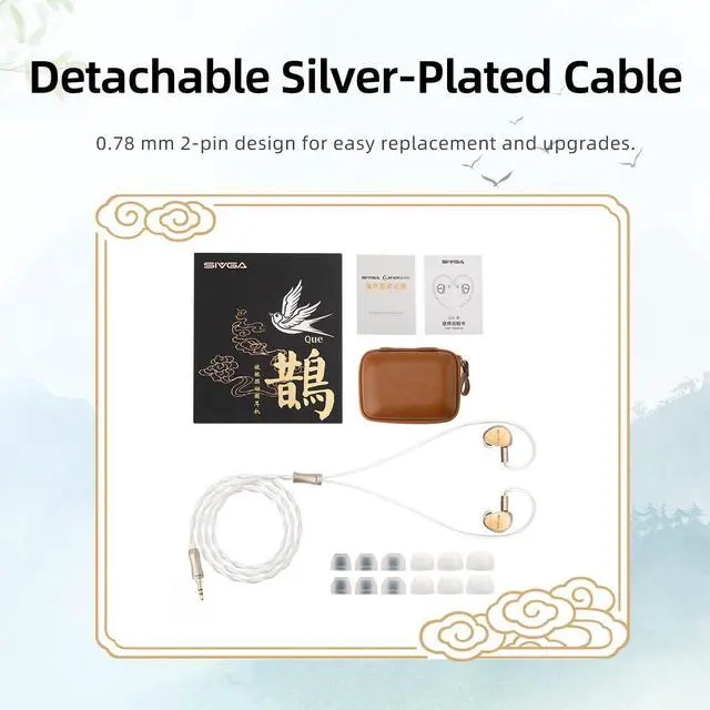 Alt view image 4 of 6 - Que Plated Beryllium Dynamic Diaphragm Wired Earbuds QUE | 10mm magnet dynamic driver, zinc alloy housing deliver pure, hi-fi sound quality