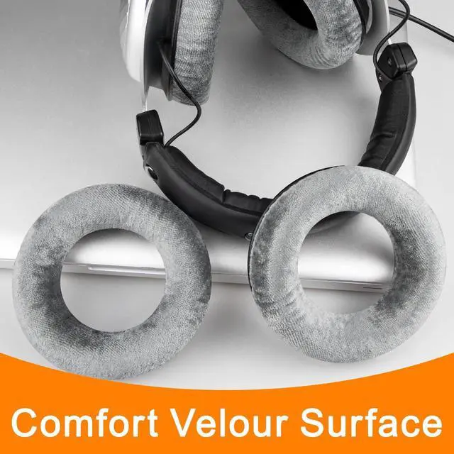 Alt view image 7 of 7 - Earpads for Beyerdynamic DT770/DT770 Pro - Silver | Also for DT511/DT801/DT831/DT901/HS300/MMX300/Custom One Pro Plus/Custom Studio Headphones