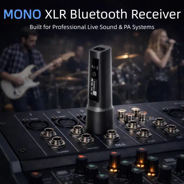 Alt view image 6 of 7 - Wireless XLR Bluetooth Receiver, High-Fidelity Audio
