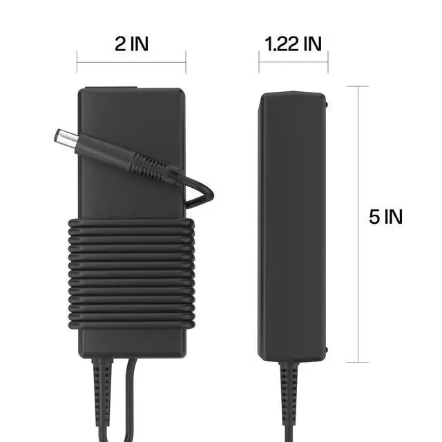Alt view image 3 of 7 - 90W 4.74A AC Adapter Fit for HP L40098-001 All-in-One Desk 22 24 27 G1 ProDesk 400 600 G1 G2 G3 G4 G5 G6 Desktop Mini PC EliteDesk 800 G2 G3 G4 G6 G8 Power Supply