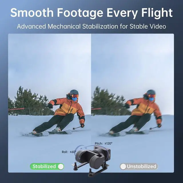 Alt view image 5 of 7 - Walksnail GM2 V1-Axis Gimbal FPV Head Tracking | Mechanical Stabilization, UART/PWM Control, Compatible with Walksnail VTX Models, for FPV Drones, RC Cars & Fixed-Wing