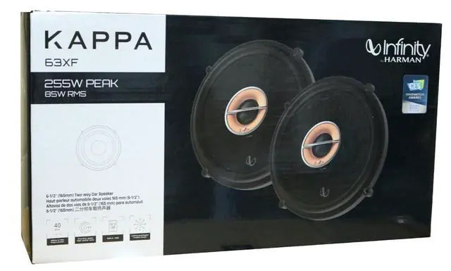 Alt view image 3 of 3 - New Kappa 62IX 6.5" 225 Watts Max (75 Watts RMS) 2-Way Coaxial Car Audio Stereo Multi Element Speakers with UniPivot Tweeters with Oversized Voice Coils - Pair with Alphasonik Earbuds
