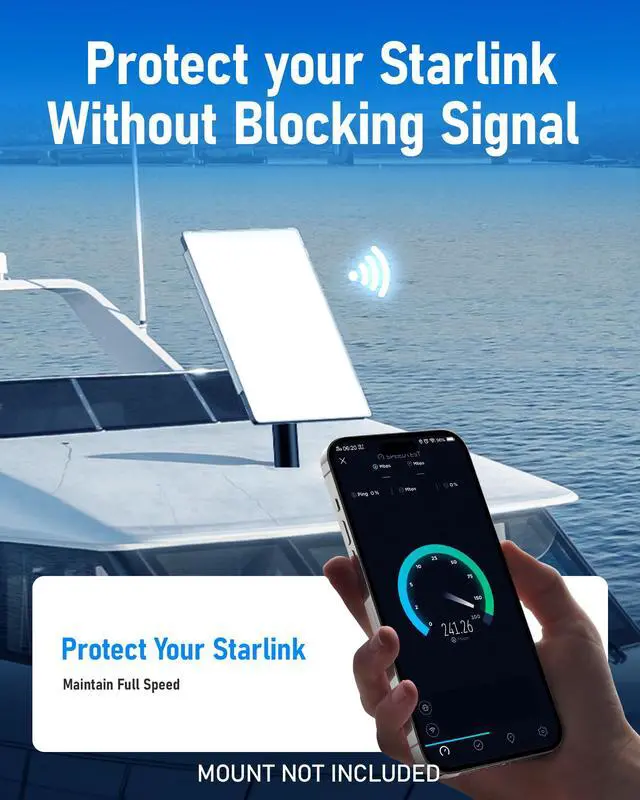 Alt view image 5 of 6 - Starlink Standard Gen 3 Protective Case Cover, Hard Shell Dish Protector | Waterproof, Shockproof & Signal-Safe | Durable PC Material | Shields from Rocks, Sand, Hail & Dust | RV, Roof & Outdoor Use