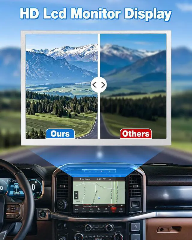 Alt view image 7 of 7 - TDO-XGA084 8.4" Uconnect Screen Replacement, Uconnect 4C UAQ LCD Monitor Touch-Screen for 2018-2023 Jeep Dodge RAM Chrysler, 68388570AB