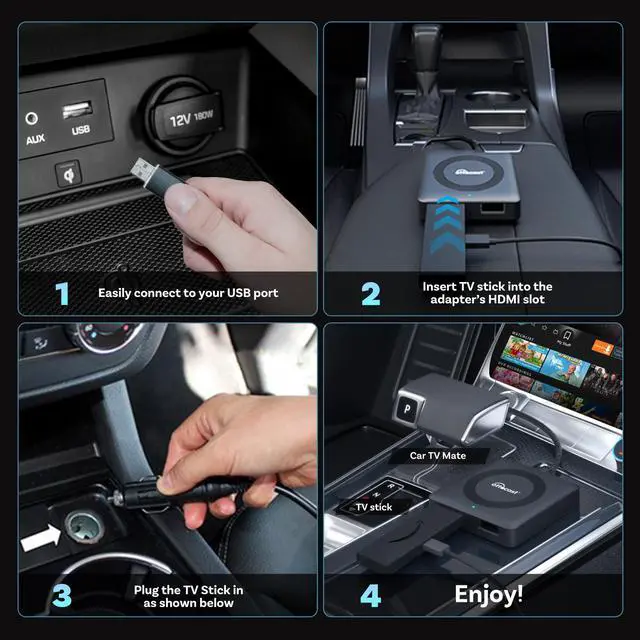 Alt view image 7 of 7 - HDMI Car Adapter with Wireless CarPlay for iPhone | Converts Factory Wired CarPlay to Wireless,Plug & Play,Fast Stable Connection,HDMI Output,Not for Android Auto