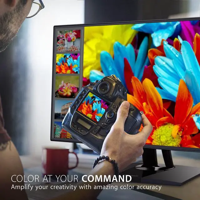 Alt view image 2 of 7 - VP2468A 24 Inch 1080p ColorPro Monitor, IPS Display with 100% sRGB and Pantone Validated for Professional Photo Editing, Advanced Ergonomics, 65W USB-C, RJ45, HDMI, and DisplayPort