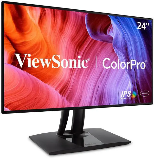 Main image of VP2468A 24 Inch 1080p ColorPro Monitor, IPS Display with 100% sRGB and Pantone Validated for Professional Photo Editing, Advanced Ergonomics, 65W USB-C, RJ45, HDMI, and DisplayPort