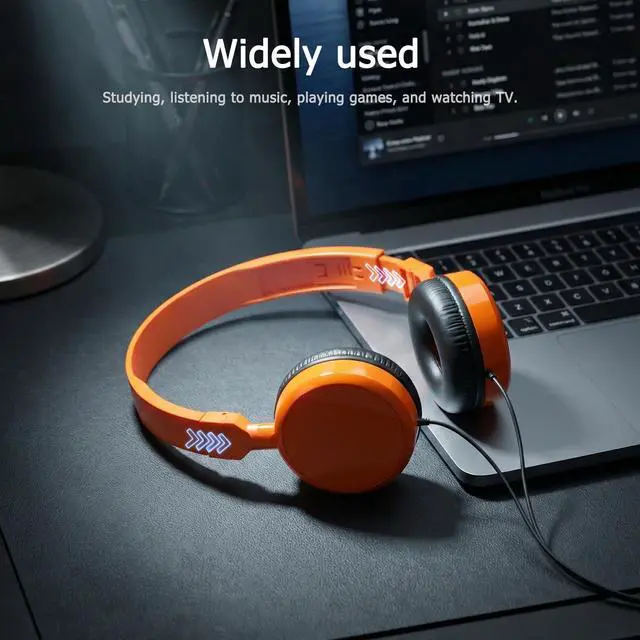 Alt view image 4 of 7 - 8-Pack Bulk Classroom Headphones 85dB Volume Limited 3.5mm Jack School Headsets for Students Adults