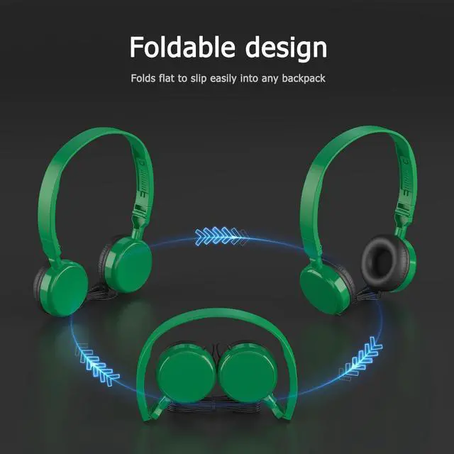 Alt view image 5 of 7 - 8-Pack Bulk Classroom Headphones 85dB Volume Limited 3.5mm Jack School Headsets for Students Adults
