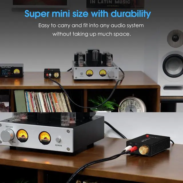 Alt view image 2 of 7 - L1-MiINI Stereo Line Level Booster Amplifier Audio Preamp 20dB Gain + Volume Control