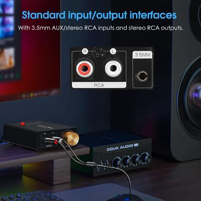 Alt view image 3 of 7 - L1-MiINI Stereo Line Level Booster Amplifier Audio Preamp 20dB Gain + Volume Control
