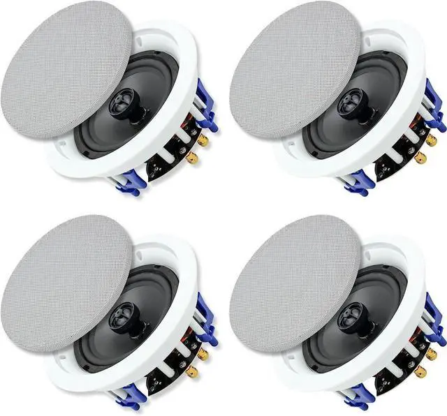 Main image of 6.5 inch 640 Watts Ceiling Speakers 2 Way Flush Mount Passive for Office,Kitchen,Living Room(4 Speakers)