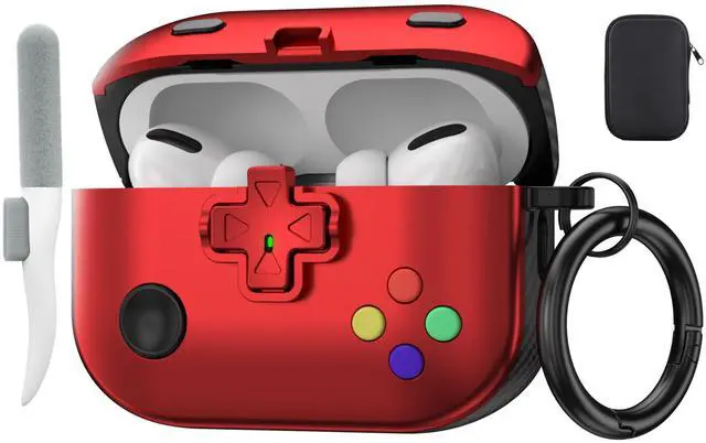 Main image of Compatible Airpods Pro 2nd/1st Generation Case with Lock, Game Machine Design Airpods Pro 2 Case 2022 with Keychain for Men Women Soft Silicone Protective Cover for Airpods Pro 2nd/1st Gen