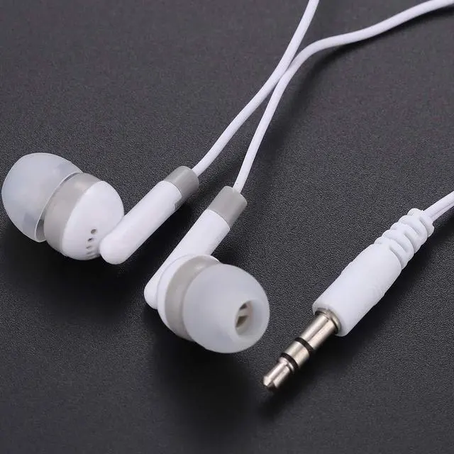 Alt view image 2 of 7 - Bulk Earbuds Headphones 50 Pack, Wholesale Disposable Earphones for Schools Classroom Students Kids Children (White)