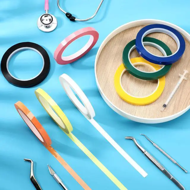 Alt view image 6 of 7 - Colors Autoclave Tape 216 ft/L x 0.4 in/W Instruments Identification Tape Autoclavable 270 Fahrenheit (8)