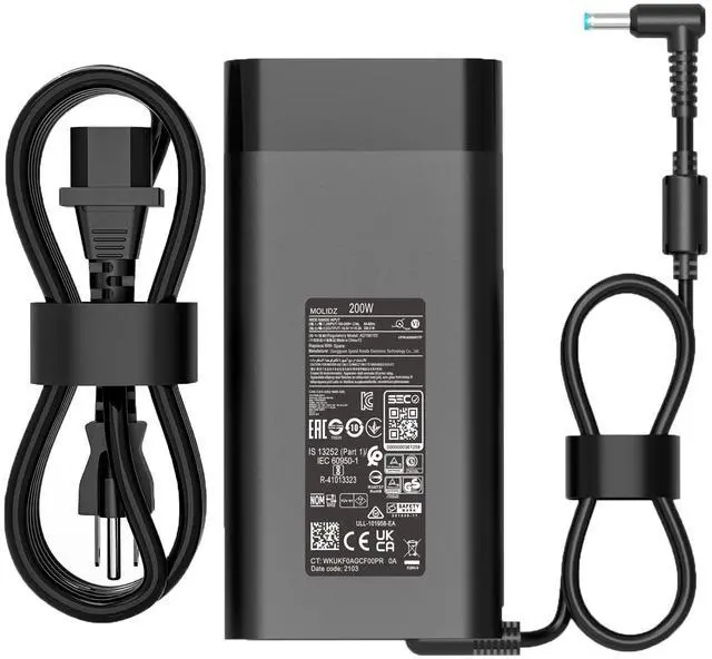 Main image of 200W Laptop Charger Fit for HP Omen Gaming 15 17 Victus Gaming 15 16 | Zbook 15 17 Power 16 G11 Fury 15 G7 G8 Fury 16 G1i G11 TPN-DA10 L00818-850