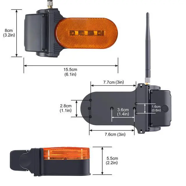 Alt view image 3 of 6 - BTC133 RV Side Marker Light Cameras with WDR Tech for Byte Tango System