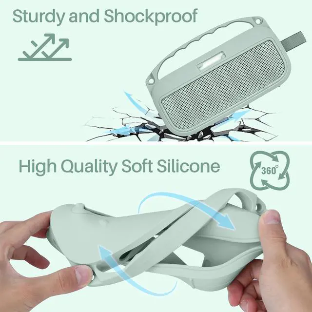 Alt view image 7 of 7 - 2nd Gen Silicone Cover Compatible with Bose SoundLink Flex 2nd Gen/Bose SoundLink Flex Portable Speaker (Alpine Sage Cover)